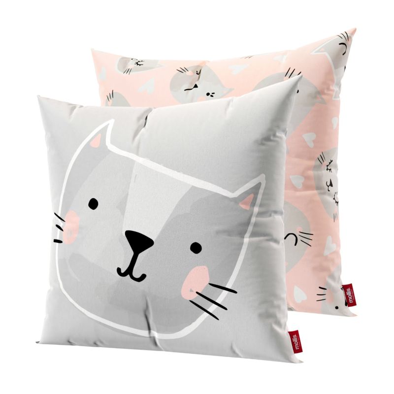 Stegu pude 40 x 40 cm kvadratisk katte - 1 stk.