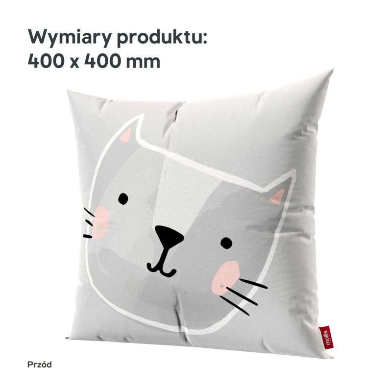 Stegu pude 40 x 40 cm kvadratisk katte - 1 stk.