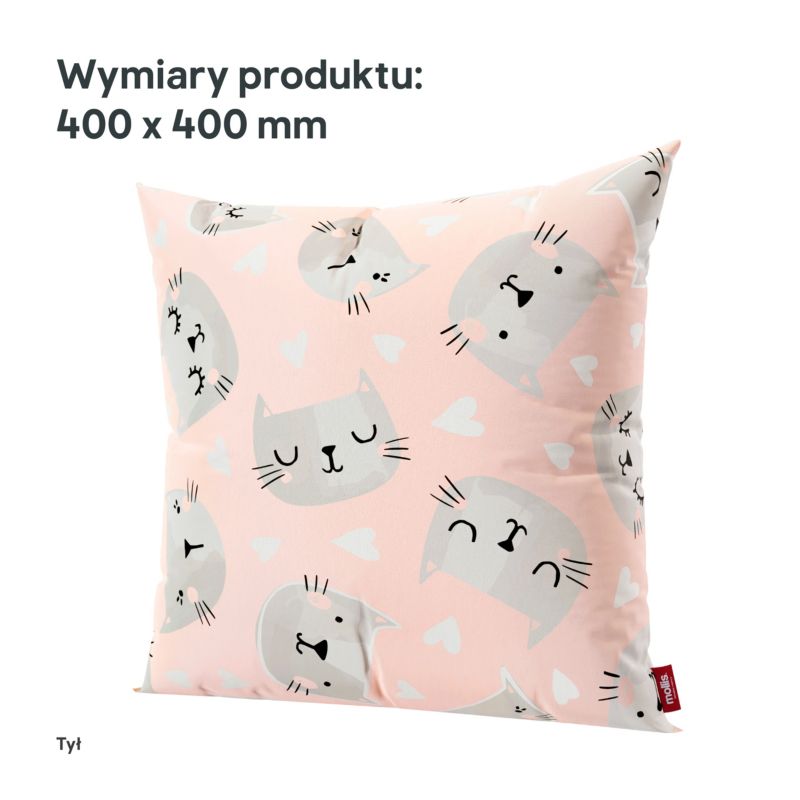 Stegu pude 40 x 40 cm kvadratisk katte - 1 stk.