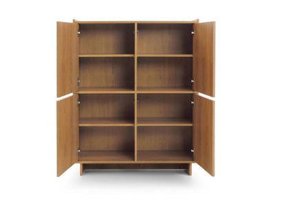Høj Kommode SUNA 98x124 cm Eg Karmel Japandi
