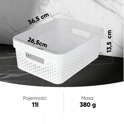 Curver Infinity opbevaringsboks 11L, hvid