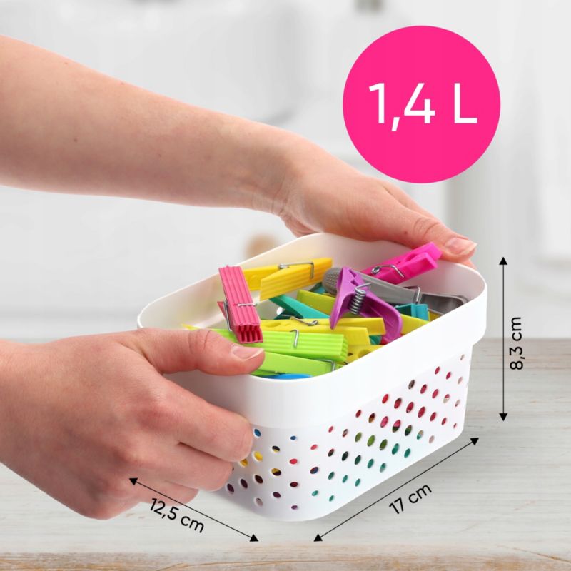 Curver Infinity Recycled opbevaringsboks 1,4 L, hvid