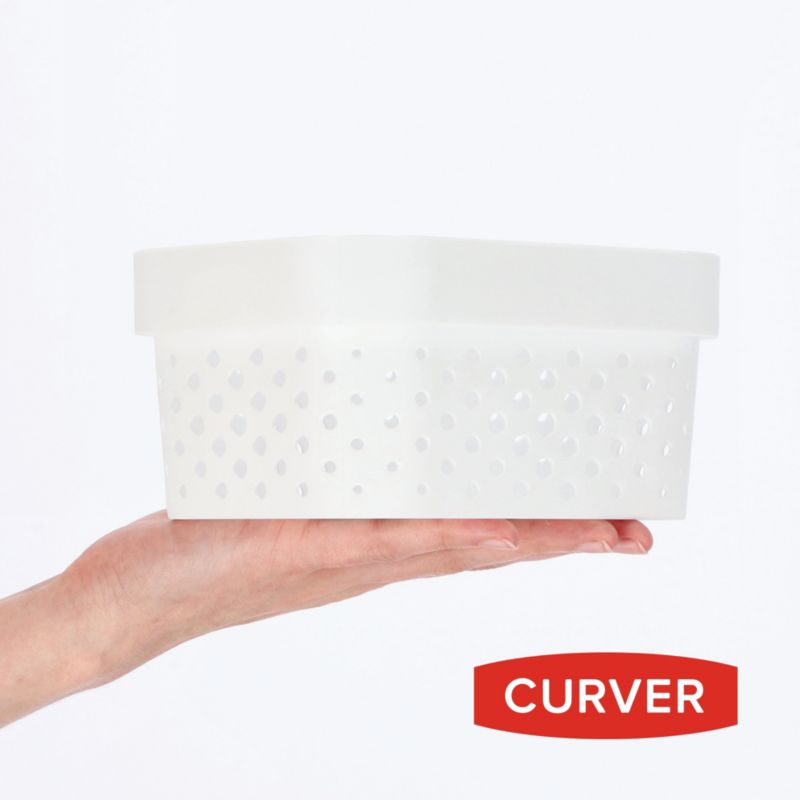 Curver Infinity Recycled opbevaringsboks 1,4 L, hvid