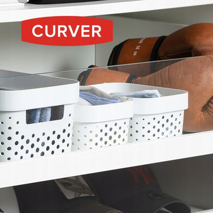 Curver Infinity Recycled opbevaringsboks 1,4 L, hvid