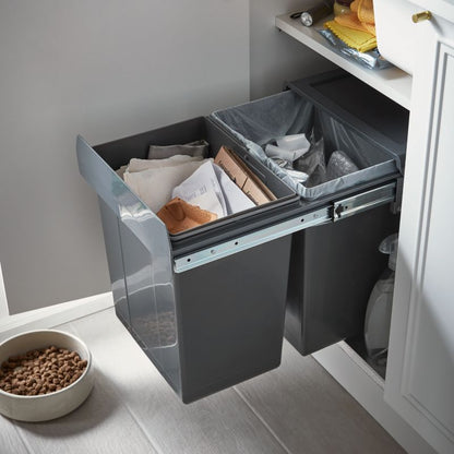 GoodHome Vigote 2-kammer affaldssorteringsbeholder 36 l