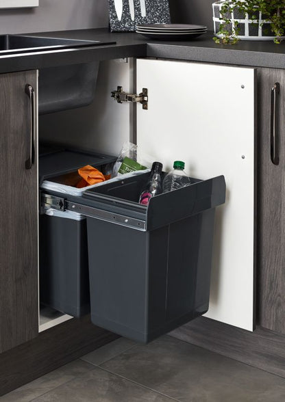 GoodHome Vigote 2-kammer affaldssorteringsbeholder 36 l