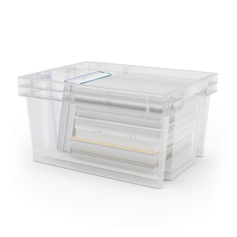 Form Xago 15 l opbevaringsboks i transparent design