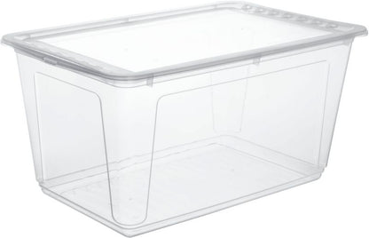 GoodHome Calan opbevaringsboks med låg 43 l