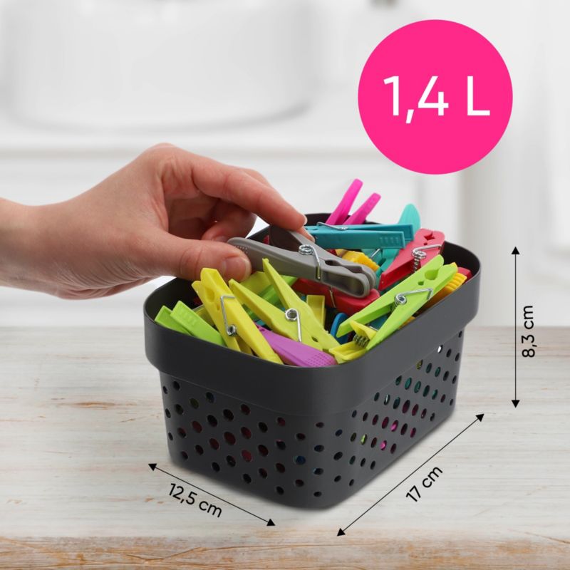 Infinity Recycled opbevaringsboks 1,4 L, mørkegrå