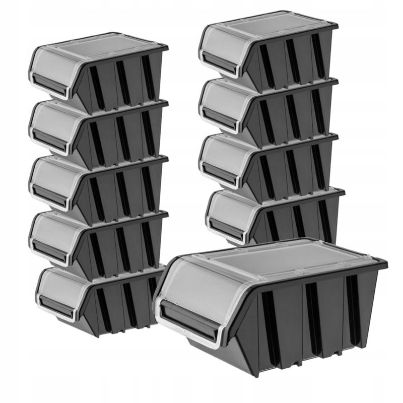 KADAX 10x opbevaringsboks organizer værkstedsbakke 195x120 mm sæt