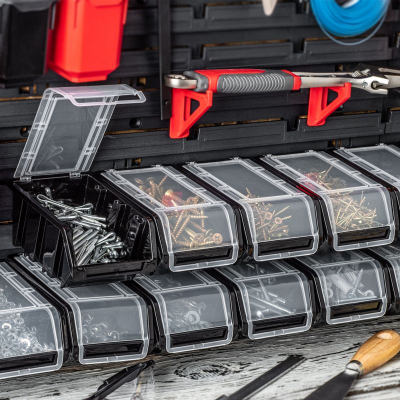 KADAX opbevaringsbakke med låg, organiseringsbakke 155x100 mm, 10 stk.