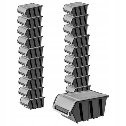 KADAX opbevaringsbakke med låg, organiseringsbakke 155x100 mm, 20 stk.