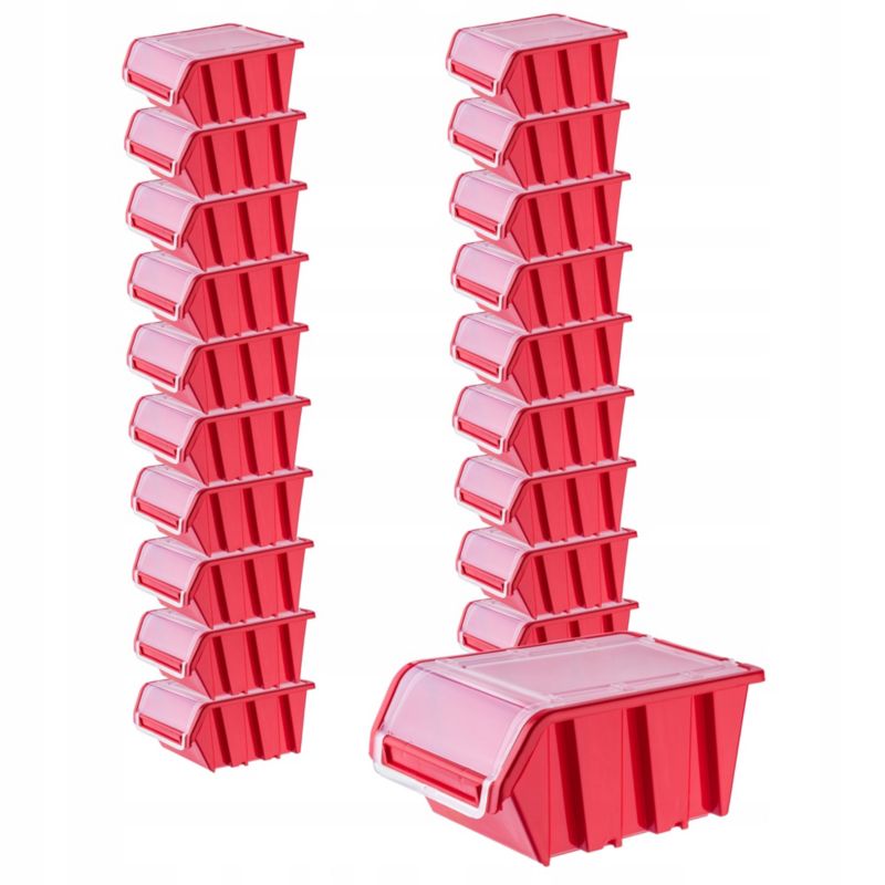 KADAX opbevaringsbakke med låg, organiseringsbakke 155x100 mm, 20 stk.