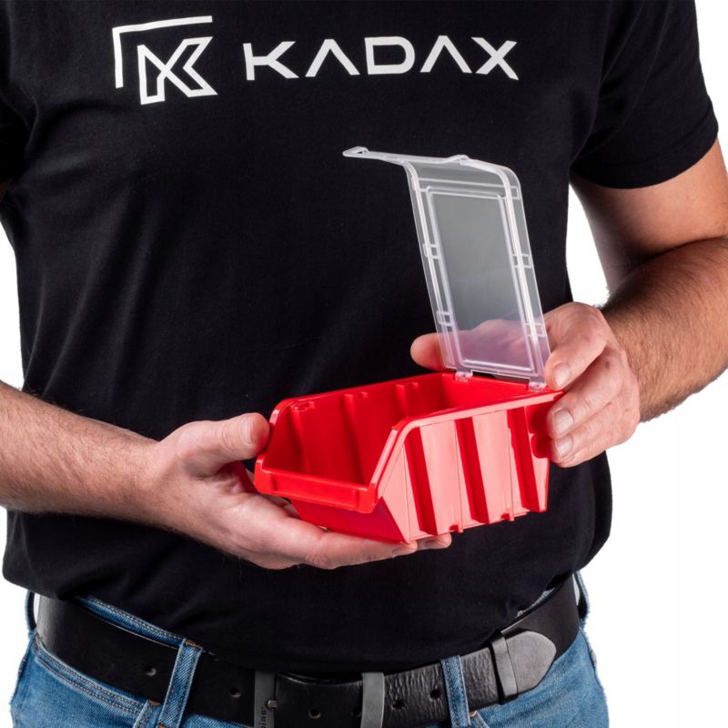 KADAX opbevaringsbakke med låg, organiseringsbakke 155x100x70 mm