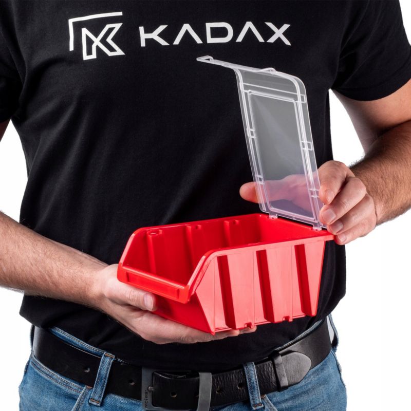 KADAX opbevaringsbakke med låg, organiseringsbakke 195x120 mm, 10 stk.