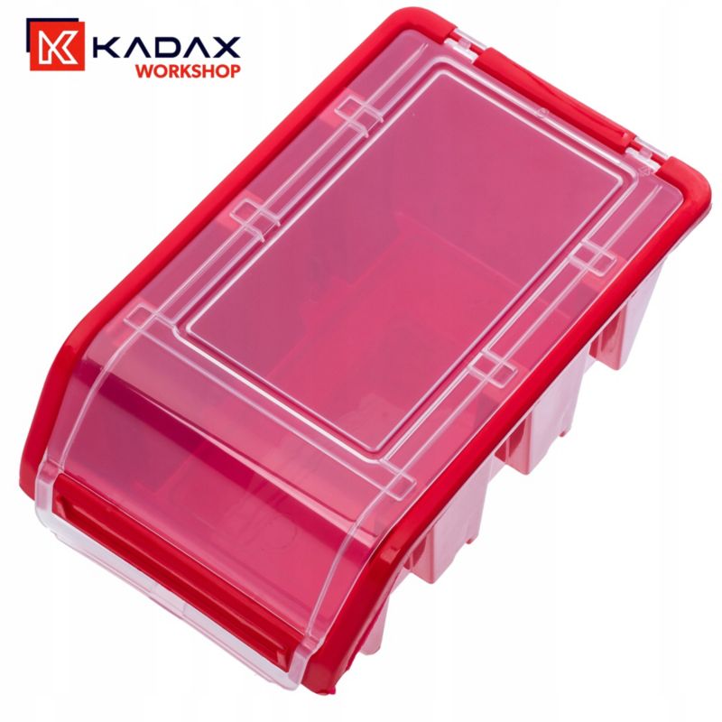 KADAX opbevaringsbakke med låg, organiseringsbakke 195x120 mm, 10 stk.