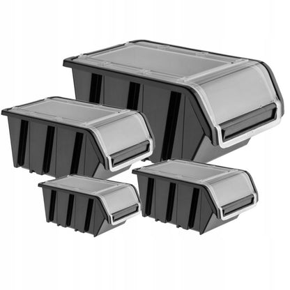 KADAX opbevaringsbakke med låg, organiseringsbakke 195x120x90 mm