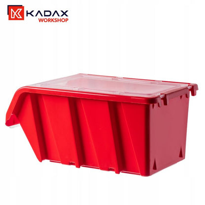 KADAX opbevaringsbakke med låg, organizer 195x120x90 mm