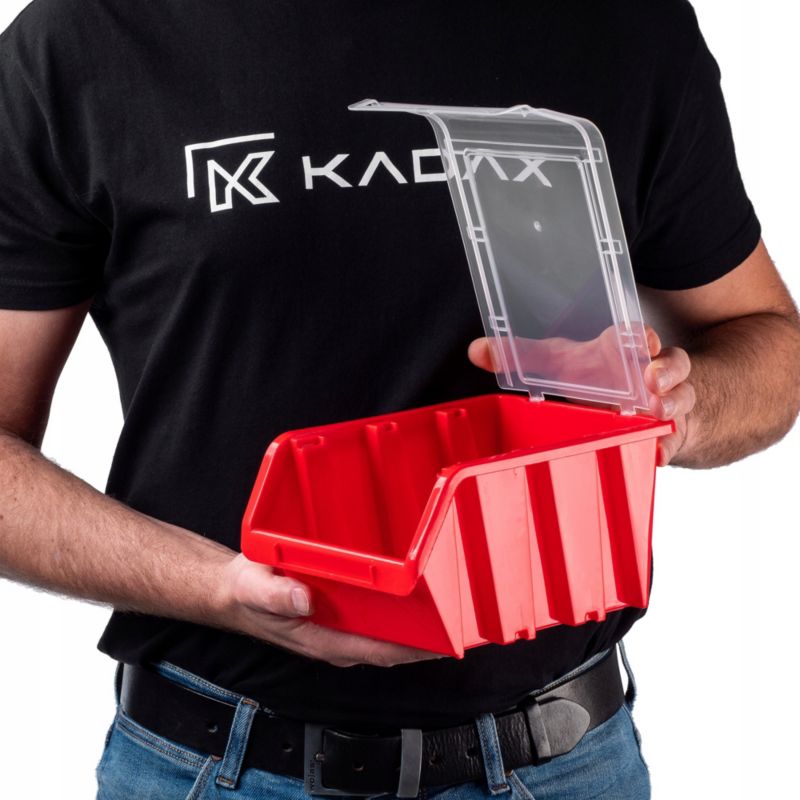 KADAX opbevaringsbakke med låg og organizer 230x160x120 mm