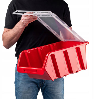 KADAX opbevaringsbakke med låg og organizer 490 x 298 x 210 mm