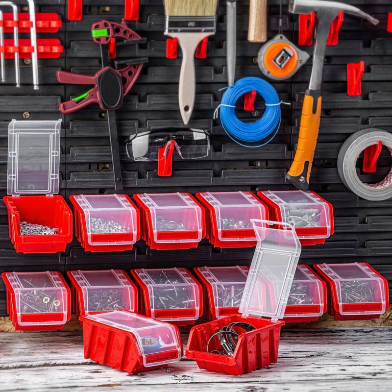 KADAX opbevaringsbakke med låg og organizer 490 x 298 x 210 mm