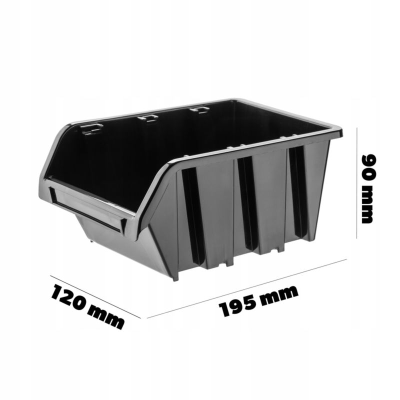 KADAX Viken værkstedsbakke opbevaringskasse 195x120 mm 20 stk