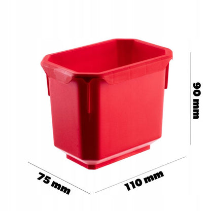 KADAX værkstedsorganisator sæt med 6 opbevaringsbeholdere