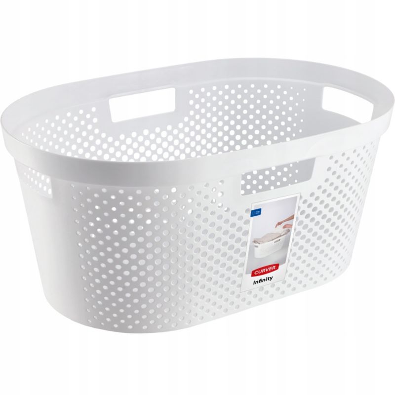 Curver Infinity vasketøjskurv 40L hvid