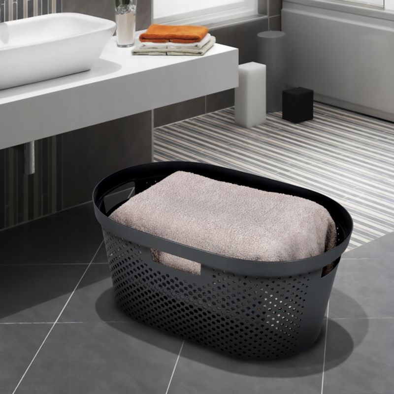 Vasketøjskurv Infinity 40L Mørkegrå 59x38x27 cm