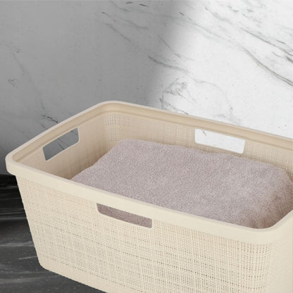 Curver Jute vasketøjskurv 46L i creme