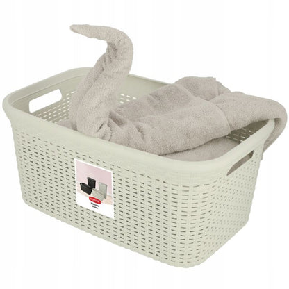 Curver Natural Style vasketøjskurv 45L i creme
