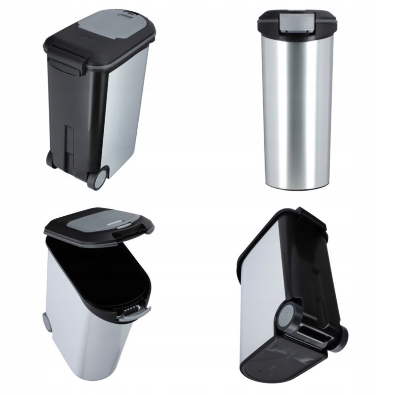 Curver Pet Life foderbeholder 62 x 28 cm, sølv