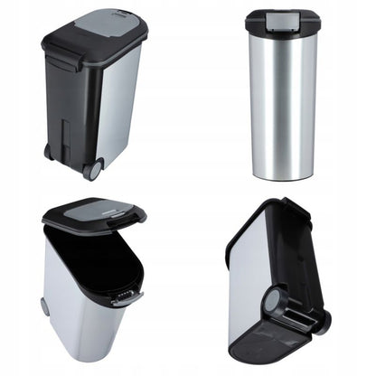 Curver Pet Life foderbeholder 62 x 28 cm, sølv