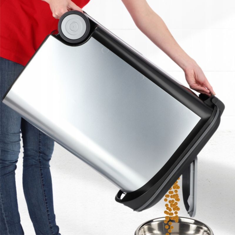 Curver Pet Life foderbeholder 62 x 28 cm, sølv