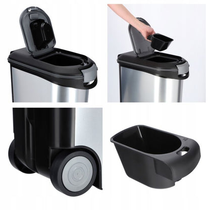 Curver Pet Life foderbeholder 62 x 28 cm, sølv