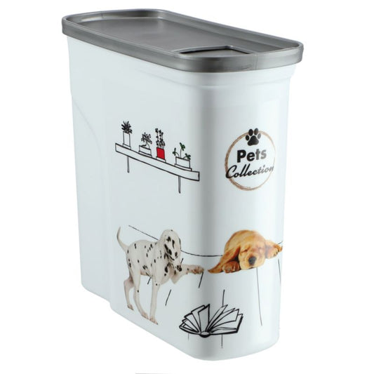 Curver Pet Life hundefoderbeholder 2 l hvid med hund, 1 stk.