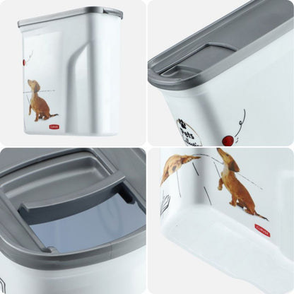 Curver Pet Life hundefoderbeholder 2 l hvid med hund, 1 stk.