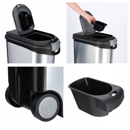 Curver madbeholder til kæledyr 35L, sølv