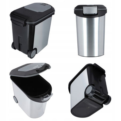 Curver madbeholder til kæledyr 35L, sølv