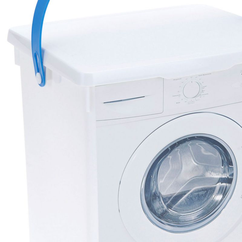 Vaskepulverbeholder 5 L Hvid 23,5x19,5x18,5 cm