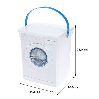 Vaskepulverbeholder 5 L Hvid 23,5x19,5x18,5 cm