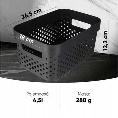 Infinity Eko Curver plastikbeholder 4,5 L, antracit