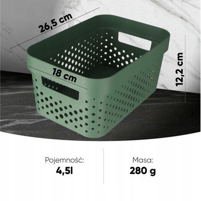 Infinity Eko Curver plastikbeholder 4,5 L, grøn