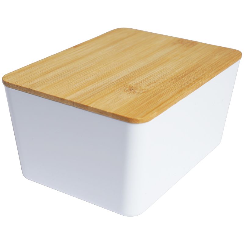 Opbevaringsboks Sepio Mona 17,5 x 13 x 8,5 cm Hvid