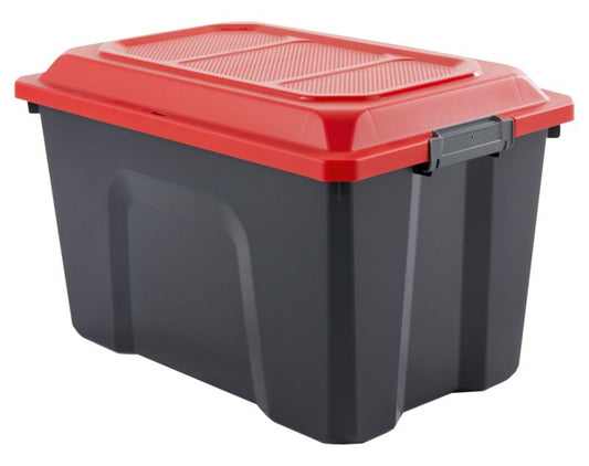 Sundis 60 l beholder med låg i mat‑sort