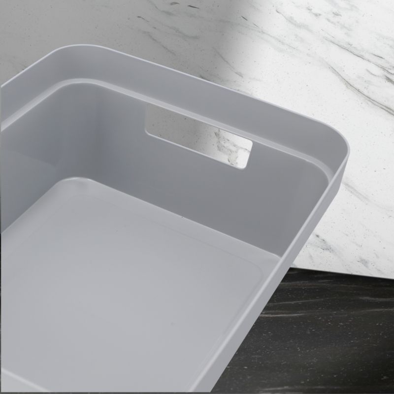 Curver Infinity opbevaringsboks med låg 11L, grå glat