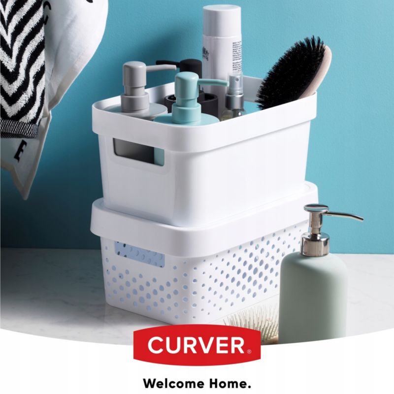 Curver Infinity opbevaringsboks med låg 17L, hvid