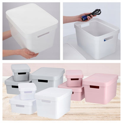 Curver Infinity opbevaringsboks med låg 17L, hvid