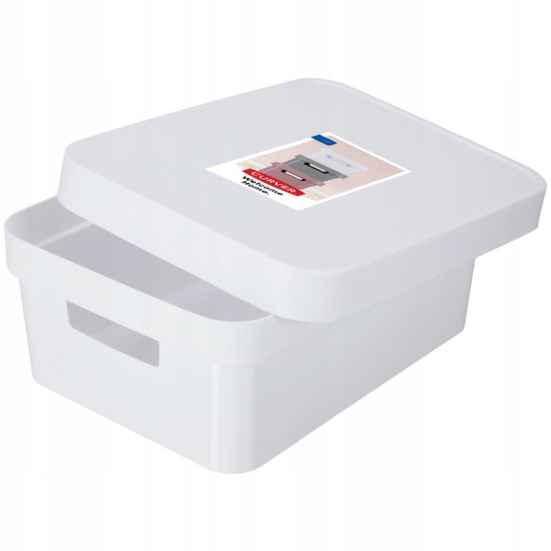 Opbevaringsboks med låg Infinity Curver 11L, hvid