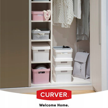 Opbevaringsboks med låg Infinity Curver 11L, hvid